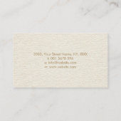 Goud en marmer Sri Yantra / Sri Chakra Dot Art Visitekaartje (Achterkant)