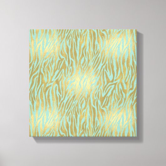 Goud en Mint Zebra Print (Voorkant)