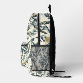 Goud en Navy Botanic Bedrukte Rugzak (Rechts)