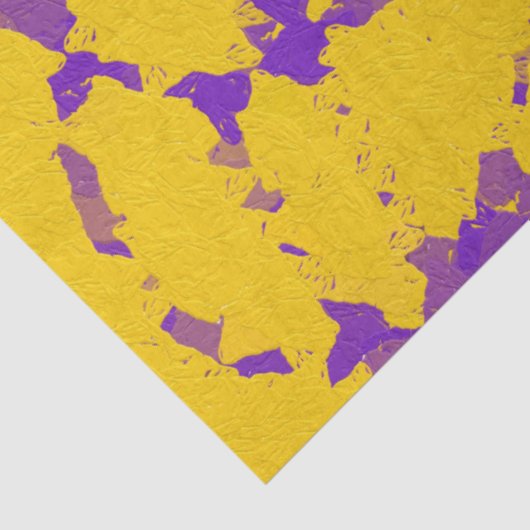 Goud en Paars papier (Detail)