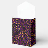Goud en Paarse luipaard Patroon Bedankdoosjes (Geopend)