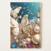 Goud en Parel Vlinders Planner (Achterkant)