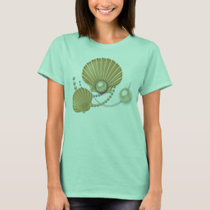 Goud en parels t-shirt