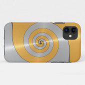 Goud en Platinum Roestvrij kristal Case-Mate iPhone Case (Achterkant (horizontaal))