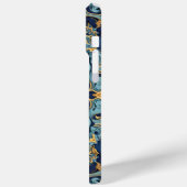 Goud en robijn gravure Case-Mate iPhone case (Achterkant / Links)