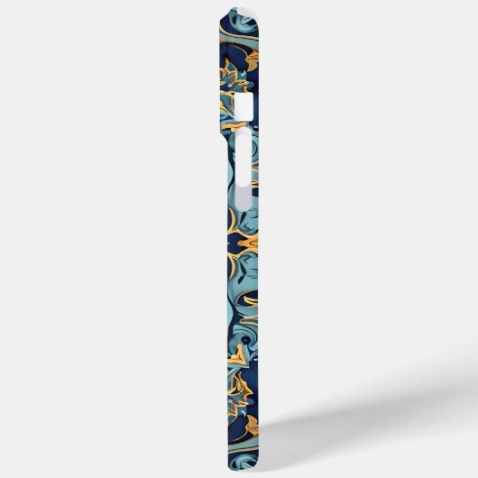 Goud en robijn ​​gravure Case-Mate iPhone case (Achterkant / Links)