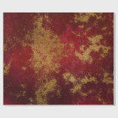 Goud en rood 6 cadeaupapier (Vlak)