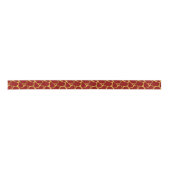 Goud en rood abstract girafpatroon lint (Voorkant)