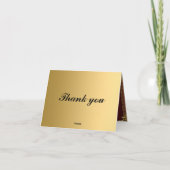 Goud en Rood Bedankt Card Voeg je eigen tekst toe (Achterkant)