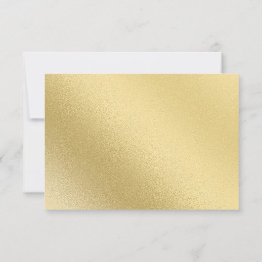 Goud en rood Kerstfeest RSVP (Achterkant)