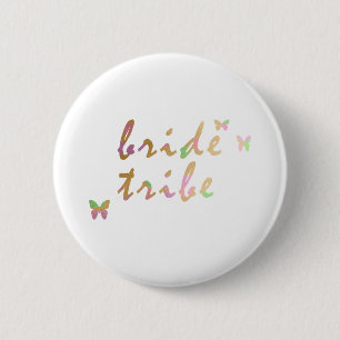 Goud en roos Bride Tribe Ronde Button 5,7 Cm