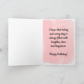  goud en roze 24e verjaardag kaart (Binnen)