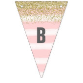 Goud en roze Baby shower banner (Derde vlag)