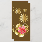 Goud en roze Bladwijzer (Voorkant / Achterkant)