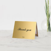 Goud en Roze Dankkaart Voeg uw eigen tekst toe Bedankkaart (Achterkant)