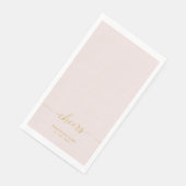 Goud en roze | Elegant Lettering Cheers Custom Servet (Hoek)