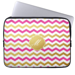 Goud en roze hoes van het Chevron Pattern-model
