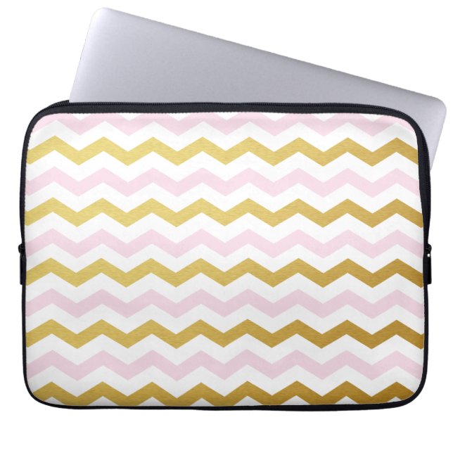 Goud en roze hoes van het Chevron Pattern-model (Voorkant)