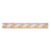 Goud en Roze Sequins Agaat Lint (Voorkant)