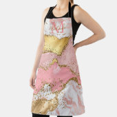 Goud en Roze Sequins Agaat Schort (Insitu)