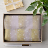 Goud en Roze Strepen Bokeh Confetti Tissuepapier (Geschenk)