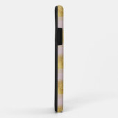 Goud en roze stropen Case-Mate iPhone case (Achterkant/rechts)