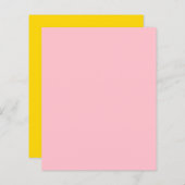 Goud en roze vaste kleuren coördineren (Voorkant / Achterkant)