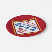 Goud en School kleur Afstuderen Papieren Bordje (Gekanteld)