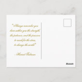 Goud en sparkles sterren op zwart briefkaart (Achterkant)