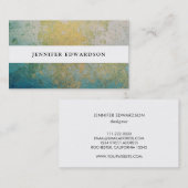 Goud en turkooissteen visitekaartje (Voorkant / Achterkant)