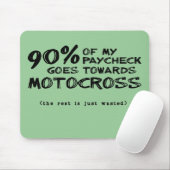 Goud en vuilnis Bike Motocross Mousepad Muismat (Met muis)