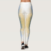 Goud en water leggings (Achterkant)