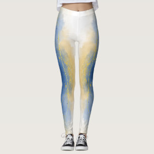 Goud en water leggings