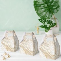 Goud en Wit Abstract Ontwerp Favoriet Box