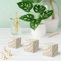 Goud en Wit Abstract Ontwerp Favoriet Box