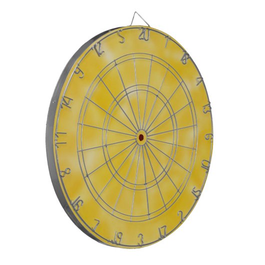 Goud en wit dartbord (Voorkant Links)