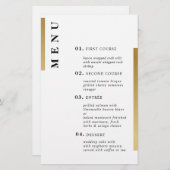 Goud en wit. Formele eenvoudige Typografische brui (Voorkant / Achterkant)