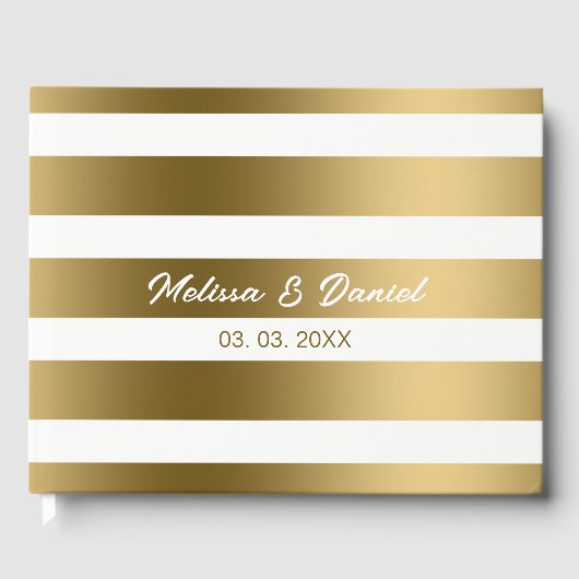 Goud en wit gastenboek (Voorkant)