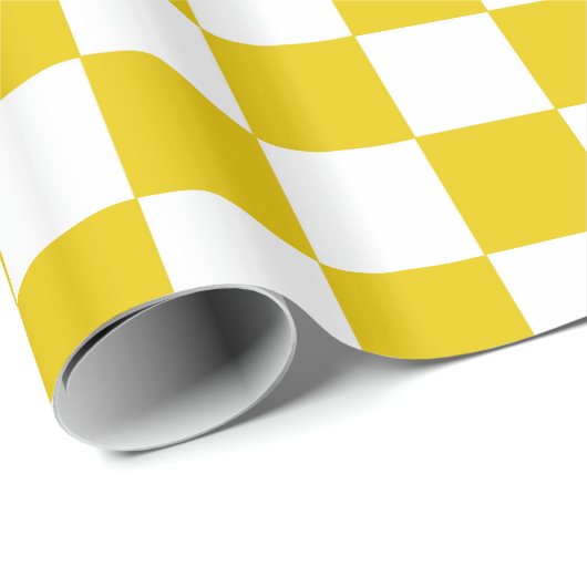 Goud en wit gecontroleerd cadeaupapier (Rol Hoek)