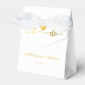 Goud en wit I Wedding for Box Bedankdoosjes (Voorkant Zijde)