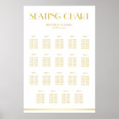 Goud en wit weddenschap Poster 24x36 (Voorkant)