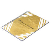 goud- en witboek notitieboek (Linkerzijde)