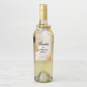 Goud en witte ballonnen flessenhanger (Op fles)