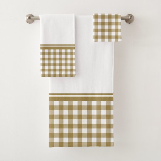 Goud en witte buffels bad handdoek (Insitu)