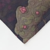 Goud en witte dragons met Cherry Blossom Fleece Deken (Hoek)