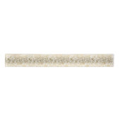 Goud en witte  Floral Paisley Lint (Voorkant)