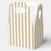 Goud en witte kerstsnoepriemen bedankdoosjes (Geopend)