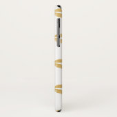 Goud en witte Kissable Lips Case-Mate iPhone Case (Achterkant/links)