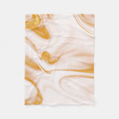 Goud en witte marmer fleece deken (Voorkant)