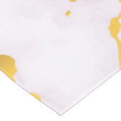 Goud en witte marmer tafelkleed (Gekanteld)